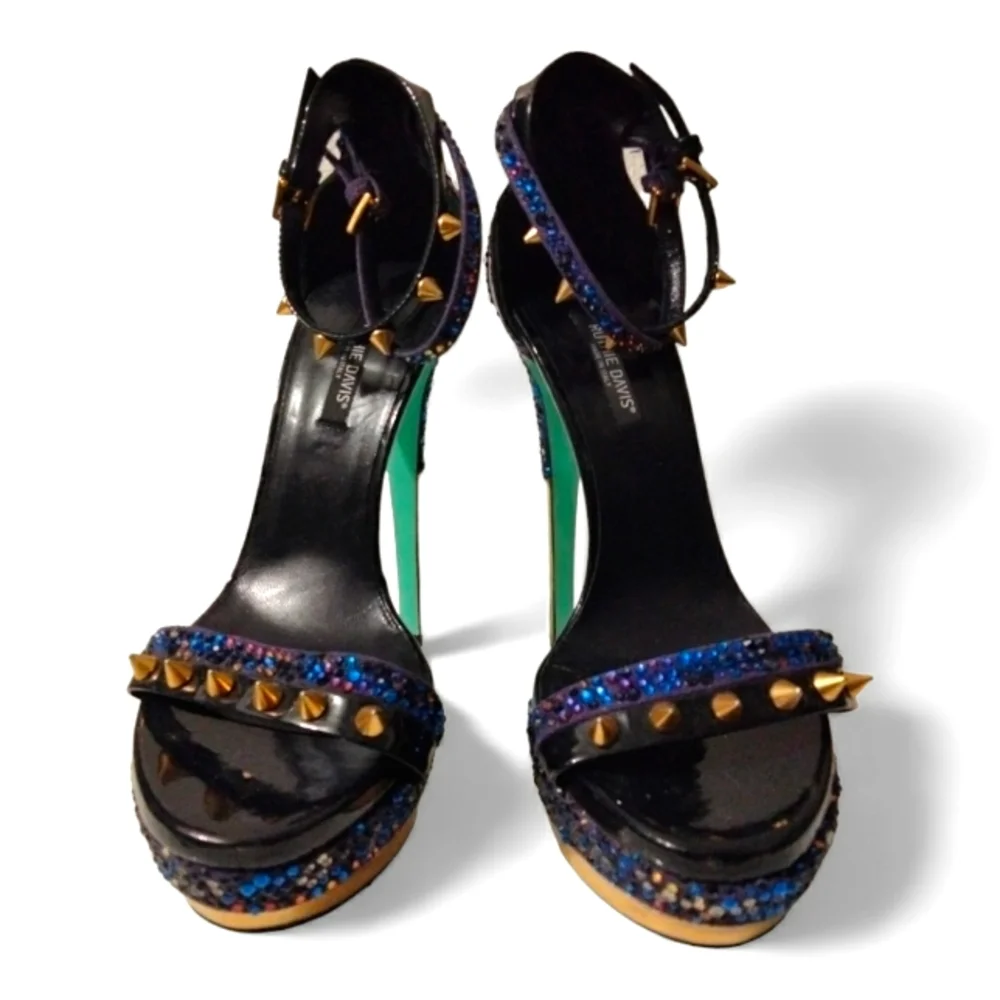 Ruthie Davis Sea Studded Platform Sandal in Capri Blue